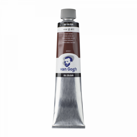 Royal Talens oil paint Van Gogh metal tube 200 ml, burnt sienna (411)