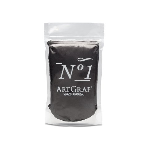 Viarco graphite art count watercolorable Plasticine, soft, black, bag, 150 g