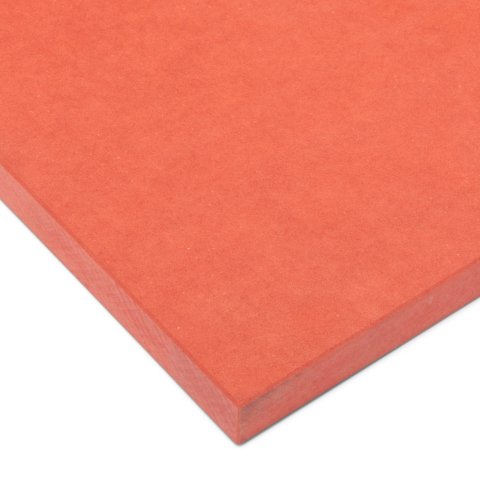 MDF durchgefärbt Möbelplatte roh mit ca. 2 mm Fase 19,0 x 360 x 360 mm, rot