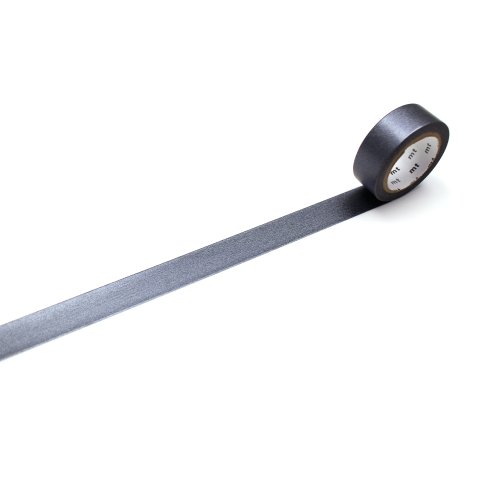 Mt 1P Basic Washi tape metallizzato b = 15 mm, l = 7 m gunmetallic (MT01P541Z)