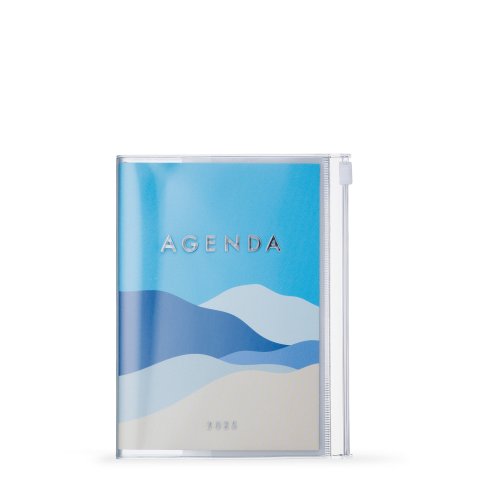 Mark's weekly calendar 16 months Mountain 2024/2025, DIN A6, blue mountains