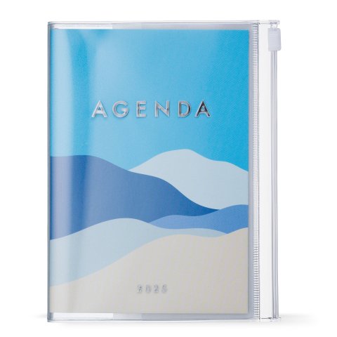 Mark's weekly calendar 16 months Mountain 2024/2025, DIN A5, blue mountains