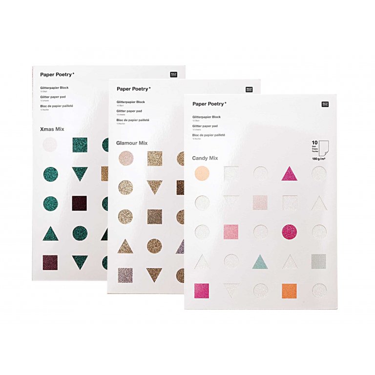 Glitterpapier Block