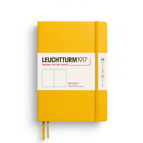 Leuchtturm notebook hardcover Grow your mind A5, Medium, blank, 251 num. pages, sunflower