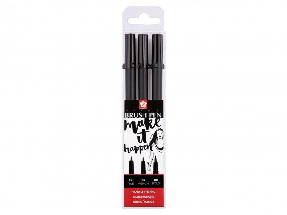 Sakura Pinselstift Pigma Brush Pen, 3er-Set