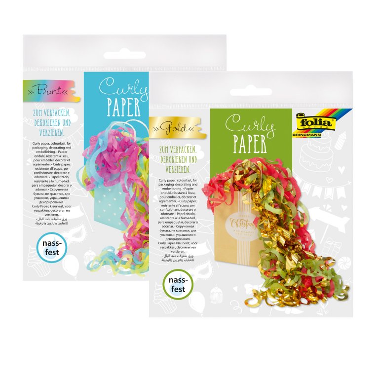 Papierlocken aus Blumenseide