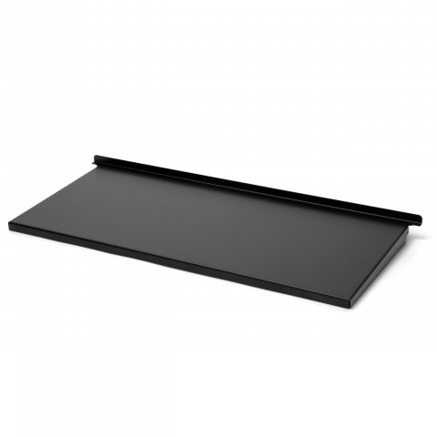 Ablage für Tischgestell E2 300 x 550 mm, für Seitenteil 600, schwarz