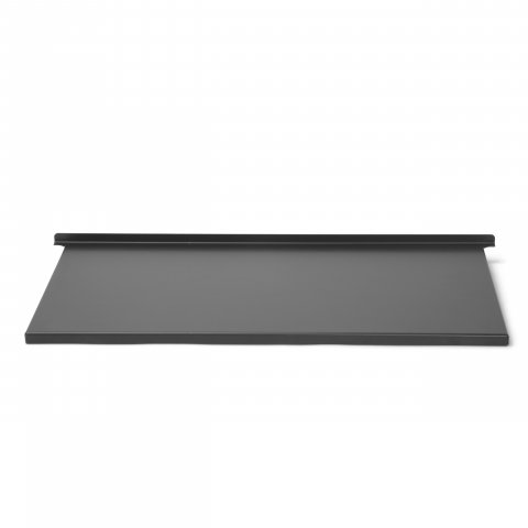 Ablage für Tischgestell E2 300 x 730 mm, für Seitenteil 780, metallic-grau