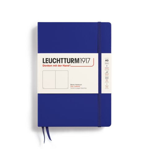 Leuchtturm Notizbuch Hardcover Recombine A5, Medium, blanko, 251 Seiten, ink