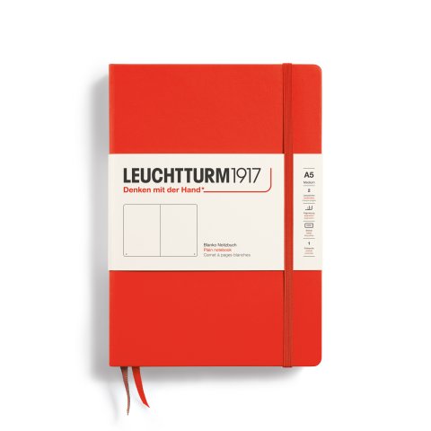 Leuchtturm Notizbuch Hardcover Recombine A5, Medium, blanko, 251 Seiten, lobster