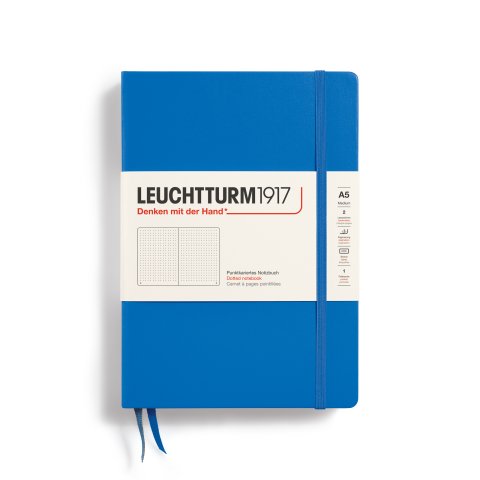 Leuchtturm Notizbuch Hardcover Recombine A5, Medium, dotted, 251 Seiten, sky