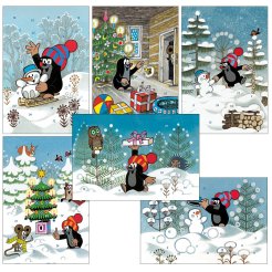 Adventskalender-Karten Der kleine Maulwurf