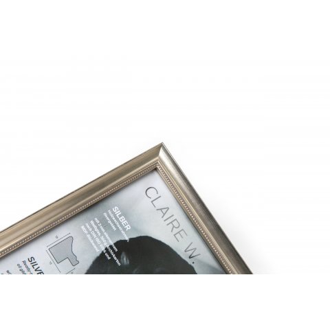Wooden picture frame Claire W 10 x 15 cm, silver
