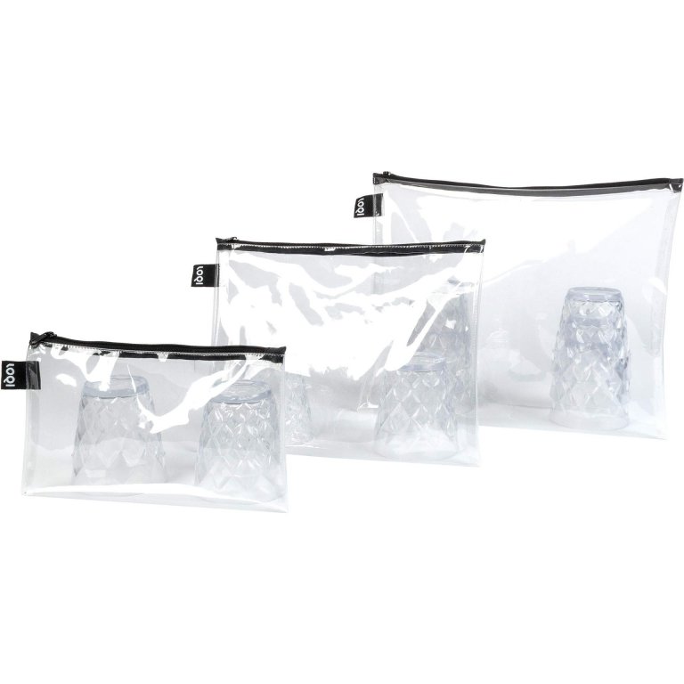 Loqi Zip Pockets bag transparent