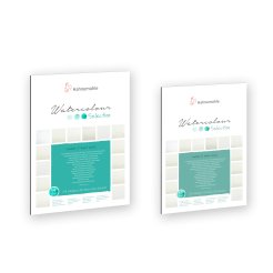 perfect ideaz 40 fogli FSC carta per acquerello DIN-A6, 290 g/m², bianca, carta per acquerello