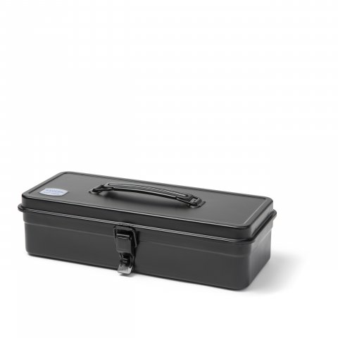 Caja de herramientas de acero Toyo Caja de herramientas T-320 Modelo T320, 320 x 85 x 125 mm, chapa de acero negro