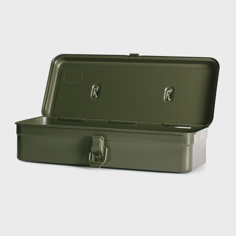 Toyo steel tool box T-320 320 x 85 x 125 mm, sheet steel khaki