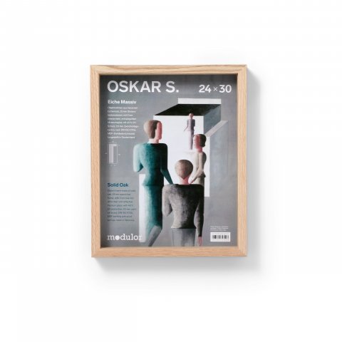 Object frame wood Oskar S 24 x 30 cm, natural oak untreated