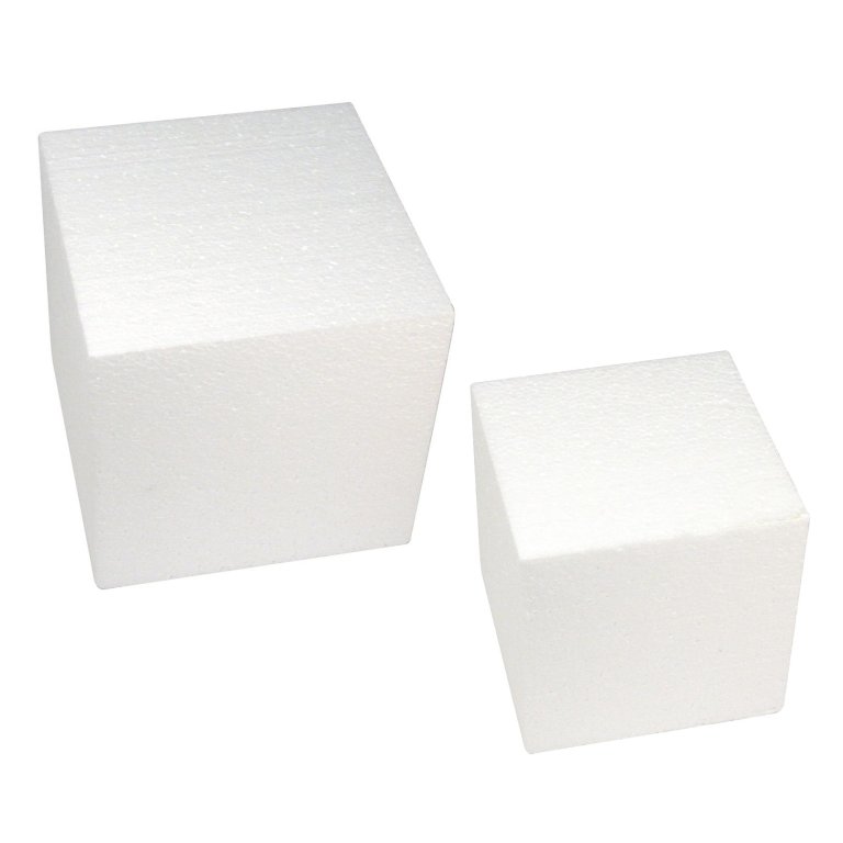 Styrofoam cube
