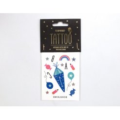 Perlenfischer Temporary Tattoo Schoolchild