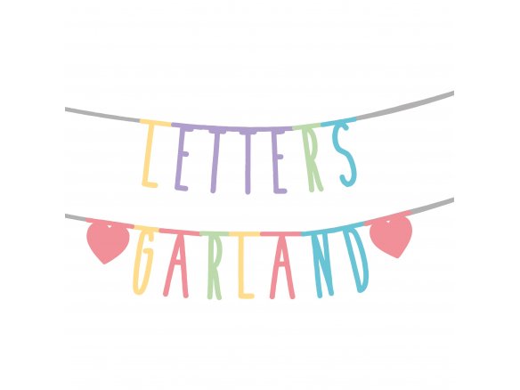 Individualisierbare Girlande aus Papier