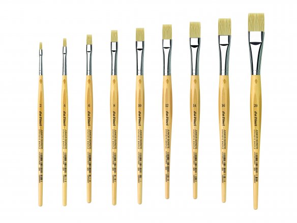 Da Vinci Borstenpinsel Junior Synthetics, flach