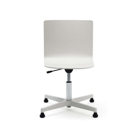 Glyph office chair, swivel base with glides 750 - 880 x 450 x 510 mm, white RAL 9010