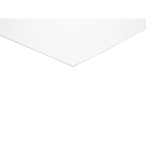 Polistirene bianco,opaco 0,75 x 245 x 495 (dimensione effettiva)