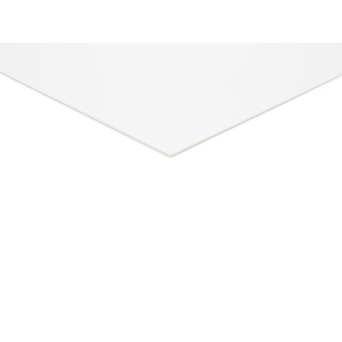 Polystyrol weiß, matt 2,00 x 245 x 495 (Nutzmaß)