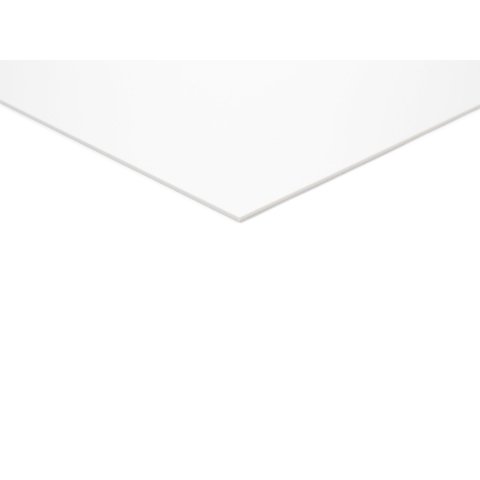 Polystyrol weiß, matt 3,00 x 245 x 495 (Nutzmaß)