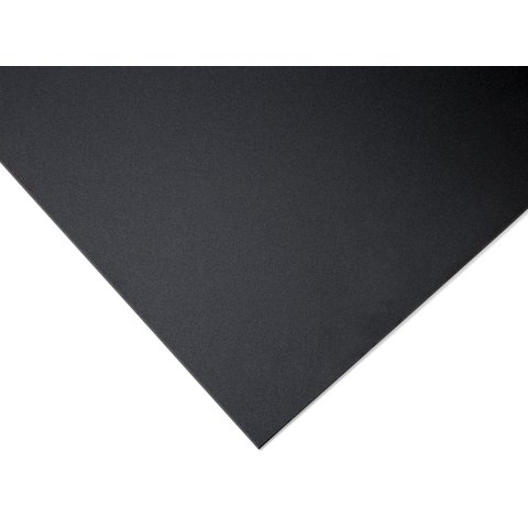 Polystyrene black, matte 1.0 x 245 x 495 mm (usable dimensions)