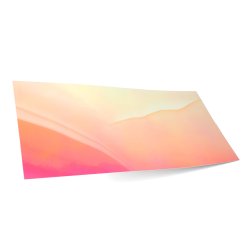 Polystyrol Spiegel, farbig, glatt irisierend pink/gelb 1 x 250 x 500 mm