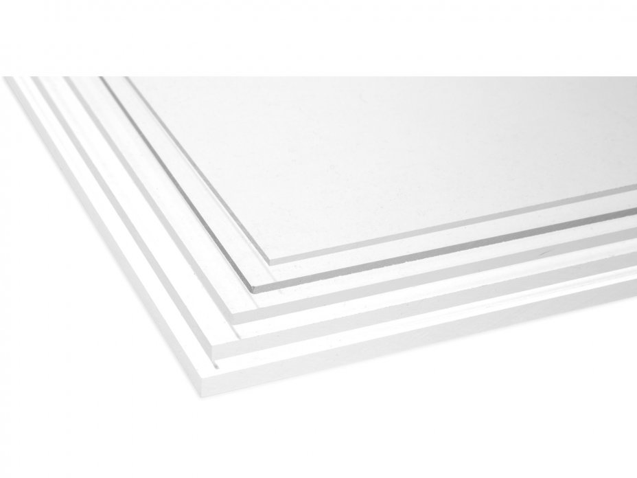 Weiß Acryl perspex Plastik Blatt 2MM X 297MM X 210MM A4 Größen Blatt Material 