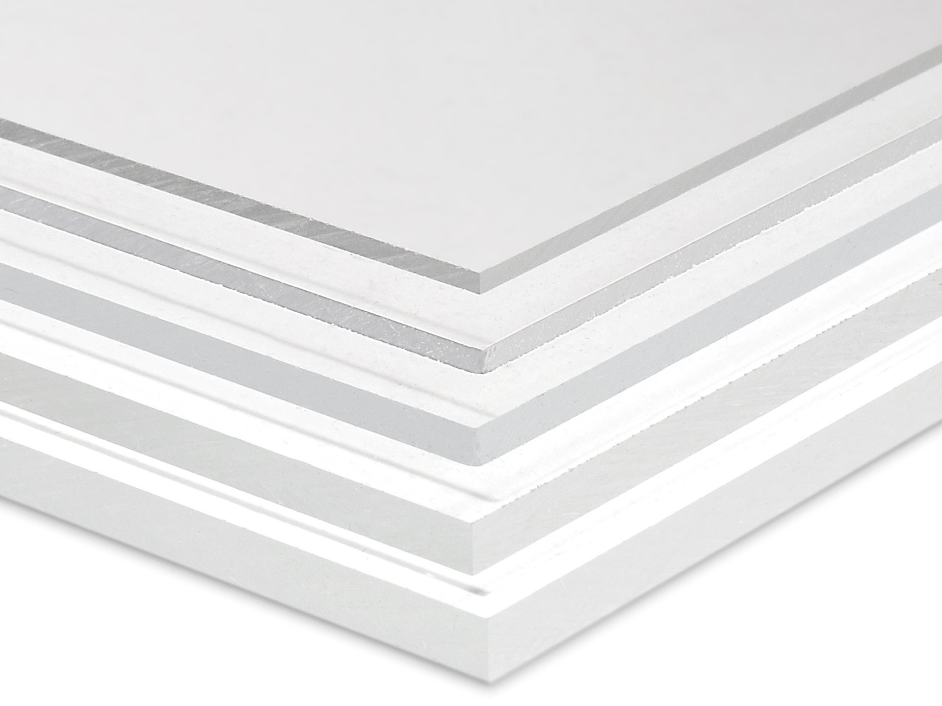 Muster Acrylglas XT/Plexiglas ®, farblos/klar, 2-10 mm, 190x190 mm, (6