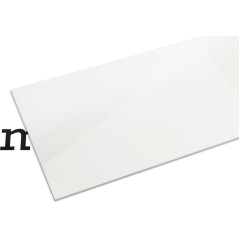 PLEXIGLAS® GS, blanco (opalino) (corte disponibiles) 3,0 x 250 x 500, blanco-opaco (WH01)