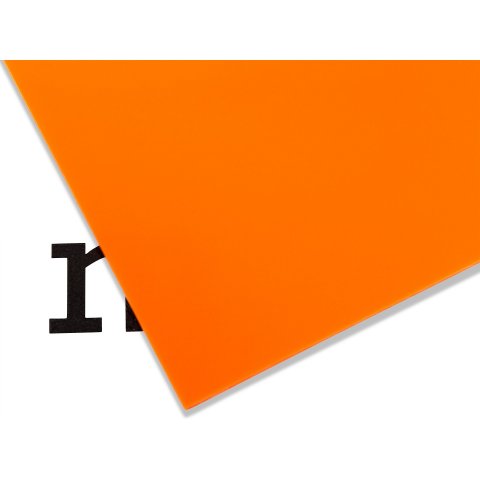 PLEXIGLAS® GS farbig, 3 mm (Zuschnitt möglich) 3,0 x 120 x 250 mm, orange, opak (2H02)