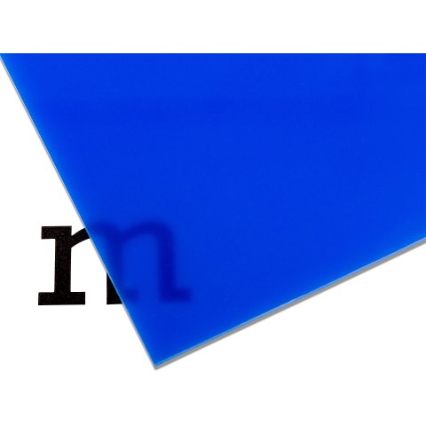PLEXIGLAS® GS farbig, 3 mm (Zuschnitt möglich) 3,0 x 250 x 500 mm, blau, transluzent (5H48)
