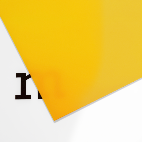 PLEXIGLAS® GS colorato, 3 mm (taglio disponibile) 3,0 x 1500x2000, giallo segnale, opaco (1H20), 0342892