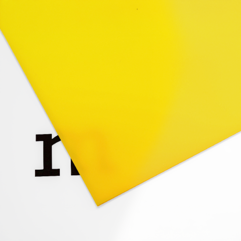 PLEXIGLAS® GS de color, 3 mm (corte disponibiles) 3,0 x 1500 x 2000 mm, amarillo, opaco (1S01), (0342883)