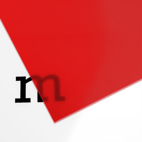 PLEXIGLAS® GS farbig, 3 mm (Zuschnitt möglich) 3,0 x 1500 x 2000, rot transl. (3H55), (0342963)