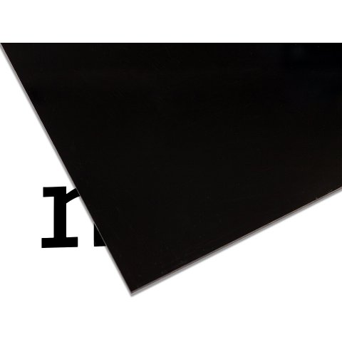 PLEXIGLAS® GS de color, 3 mm (corte disponibiles) 3,0 x 1500 x 2000, negro, opaco (9H01), (0343113)