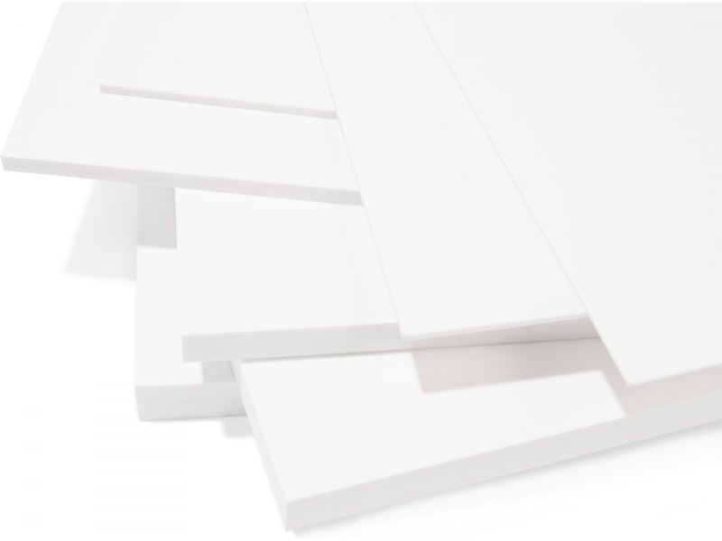 1 PVC Hartschaumplatte Forex® weiß 498x500x15mm 