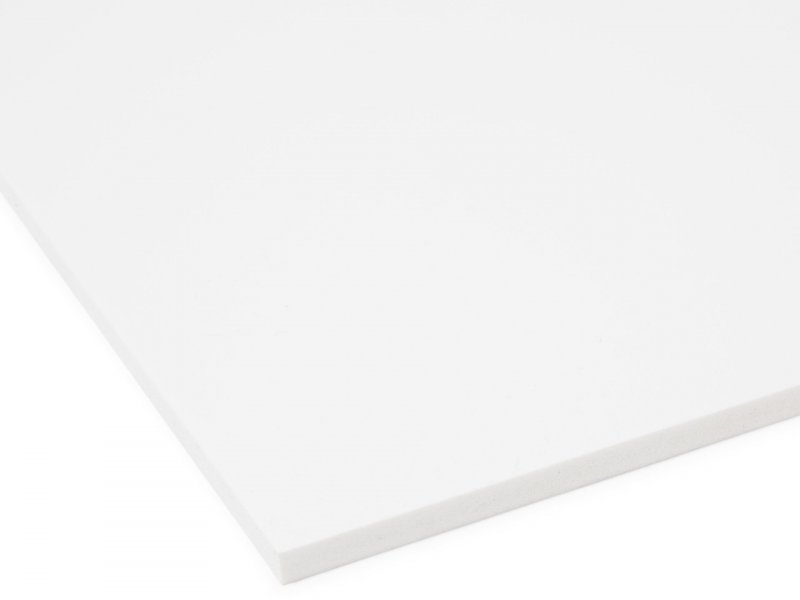 1 PVC Hartschaumplatte Forex® weiß 498x500x3mm 