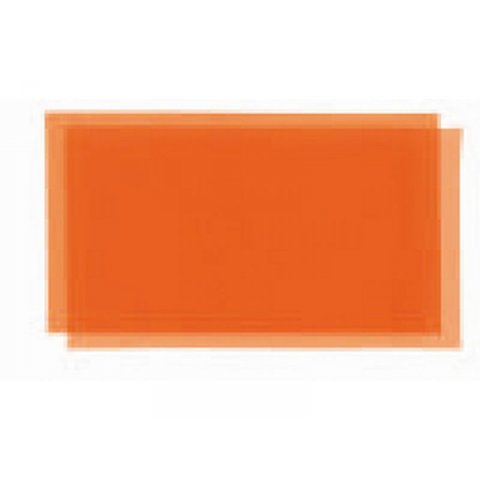 Foglio di PVC morbido trasparente, colorato s=0,12 mm b=1300, arancione (420)