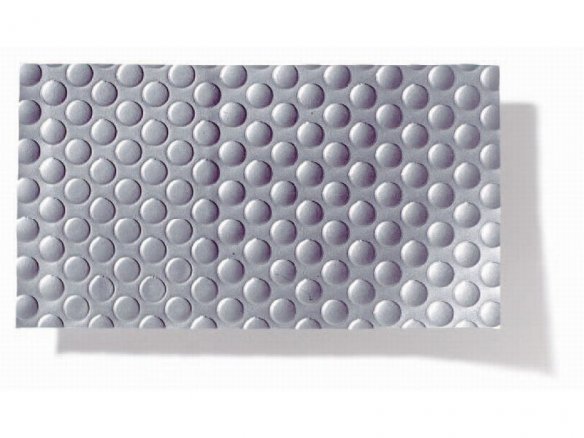 PVC-weich Strukturfolie Golf, silber