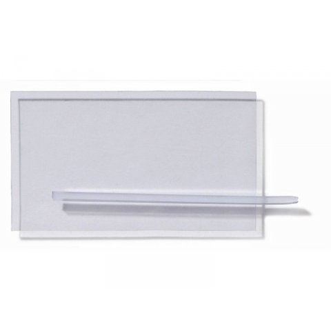PVC-weich Streifenplatte, transparent, farblos s=2,0 mm  b=200