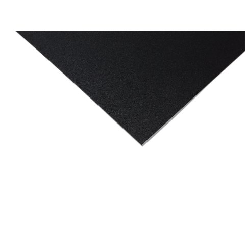 Polypropylene opaque, coloured, matte 0,8 x 300 x 500 mm, black (7700)