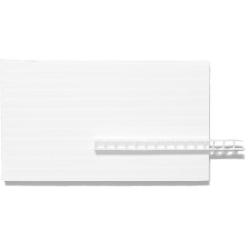 Polypropylene multi-wall sheet, white 450 g/m², ca. 3.0 x 230 x 500 mm