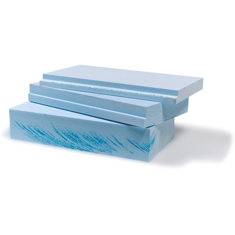 Styrofoam, light blue, untrimmed