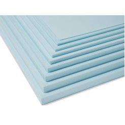 Styrofoam light blue, trimmed